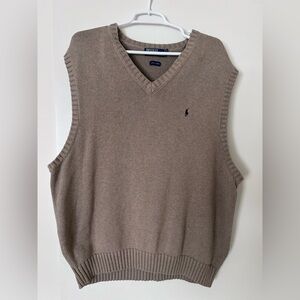 Men's Tan Sweater Vest